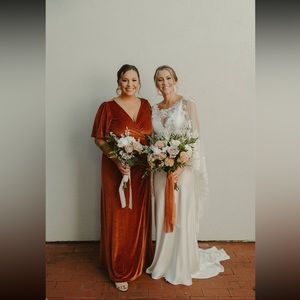 Baltic Born Meghan Velvet Wrap Bridesmaid Dress